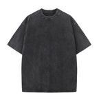 Men's oversized vintage washed cotton T-shirt by Nova Mart, relaxed streetwear style with a soft, worn-in look.
