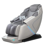 Nova Mart 4D SL-Track Zero Gravity Full Body Massage Chair showing sleek design and padded armrests in a modern setting.
