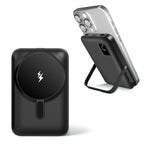 Nova Mart Slim Magnetic Power Bank 10000mAh with LED display, 15W wireless charging and sleek design.