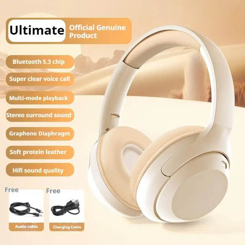 Wireless gaming headphones by Nova Mart with 360° surround sound, deep bass, HD mic, and 20-hour battery life.