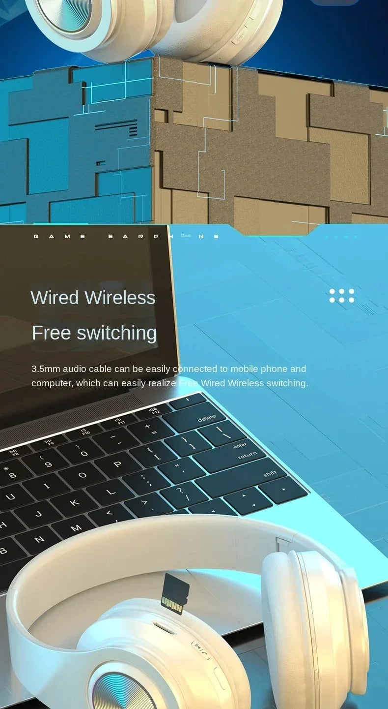 Wireless Nova Mart B39 ANC headphones with stereo sound, comfortable earphones, and 12-hour battery life, shown in the image.