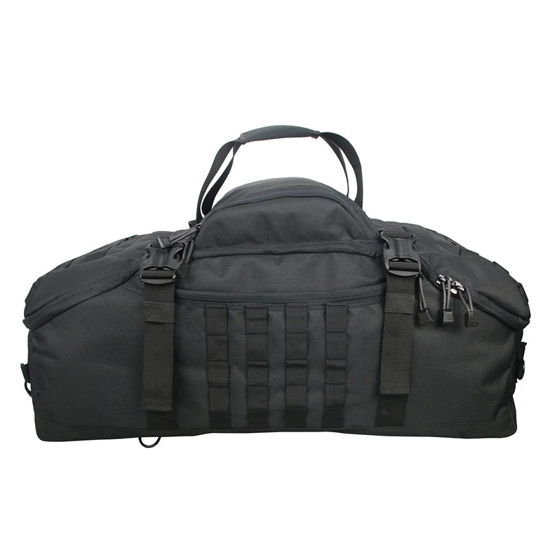 Nova Mart MOLLE tactical backpack in 30L, 45L, or 80L with multiple compartments and adjustable straps for sport and travel use.