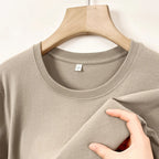 Men's Korean casual cotton round neck T-shirt by Nova Mart, shown in soft fabric with a classic fit and simple design.