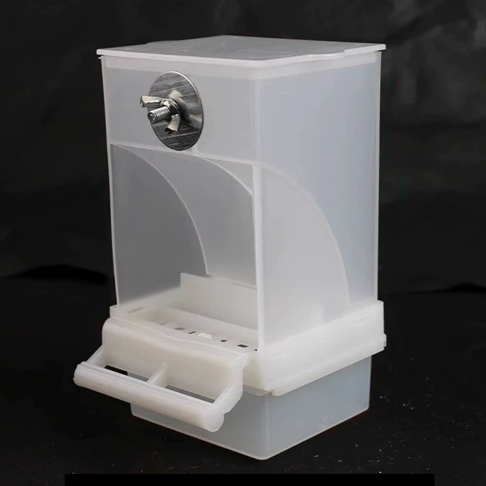 No Mess Automatic Bird Feeder Transparent Food Container Cage Parrot Feeder Accessories for Small Birds Parrot - Image 7
