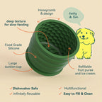 Silicone Slow Feeder Dog Bowl Cup - Anti-Slip Distraction Design for Small To Medium Breeds - Promotes Healthy Digestion - Image 7