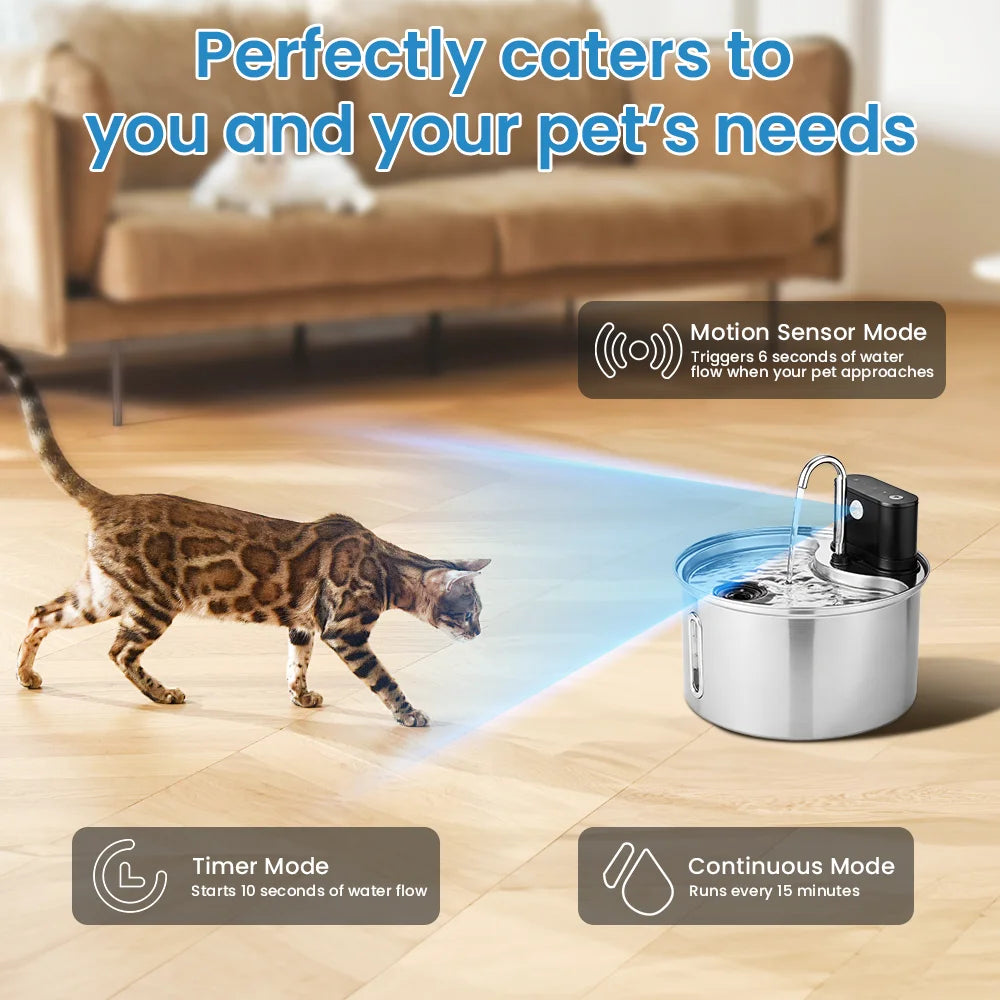 3.5L Stainless Steel Cat Sensor Water dispenser
