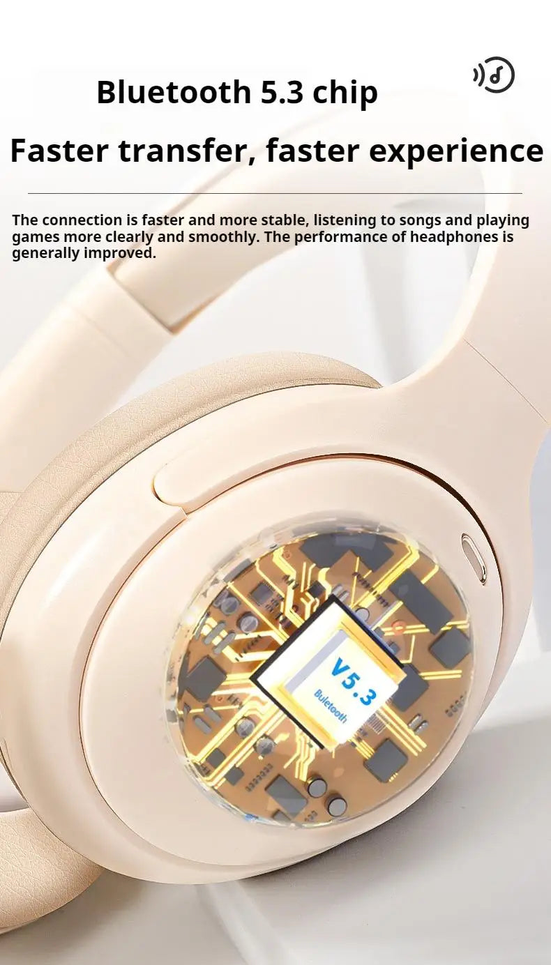 Wireless gaming headphones from Nova Mart with 360° surround sound, deep bass, HD mic, and 20-hour battery life.