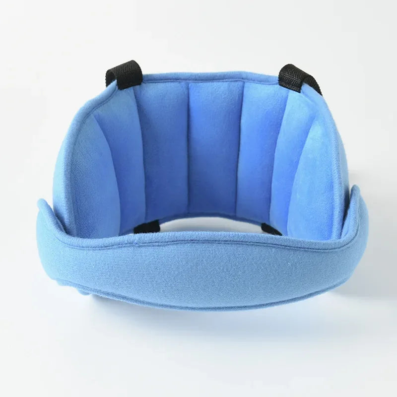 Adjustable Baby Car Seat Head Support Strap by Nova Mart, soft sleep aid belt for safe, comfortable travel for infants.