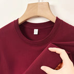 Men's casual cotton round neck T-shirt by Nova Mart, in classic style with a comfortable fit, shown in a neutral color.