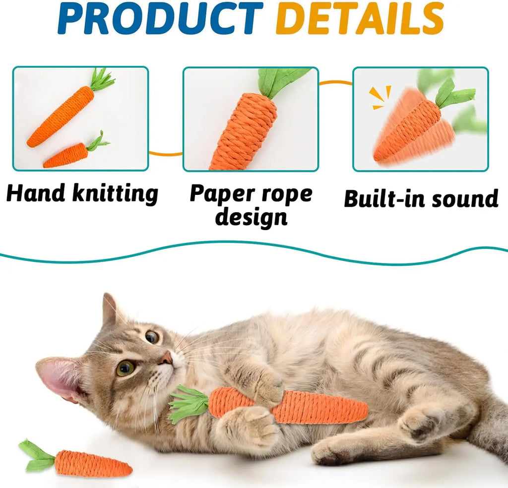 Cat toys self-entertainment carrot – Bite-resistant - Image 3