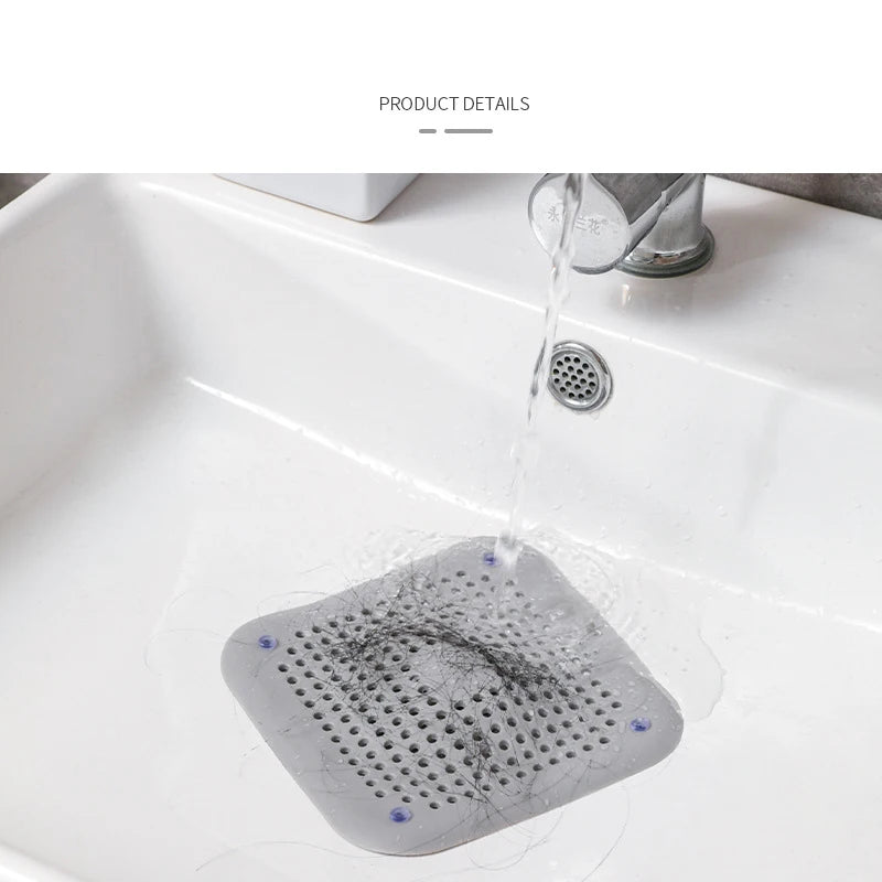 Silicone Sink Strainer, Shower Drain Plug Hair Catcher, Bathtub Kitchen Sink Filter Screen Bathroom Accessories - Image 18