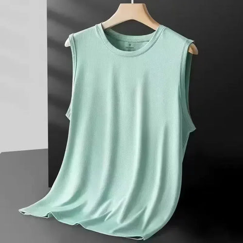 Men's Ice Silk Mesh Vest – Breathable Free Size