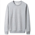 Men's solid color casual hoodie from Nova Mart, autumn streetwear pullover with a comfortable fit and simple design.