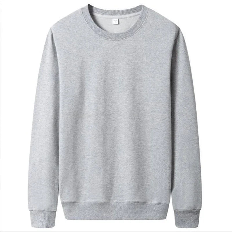 Men's solid color casual hoodie from Nova Mart, autumn streetwear pullover with a comfortable fit and simple design.