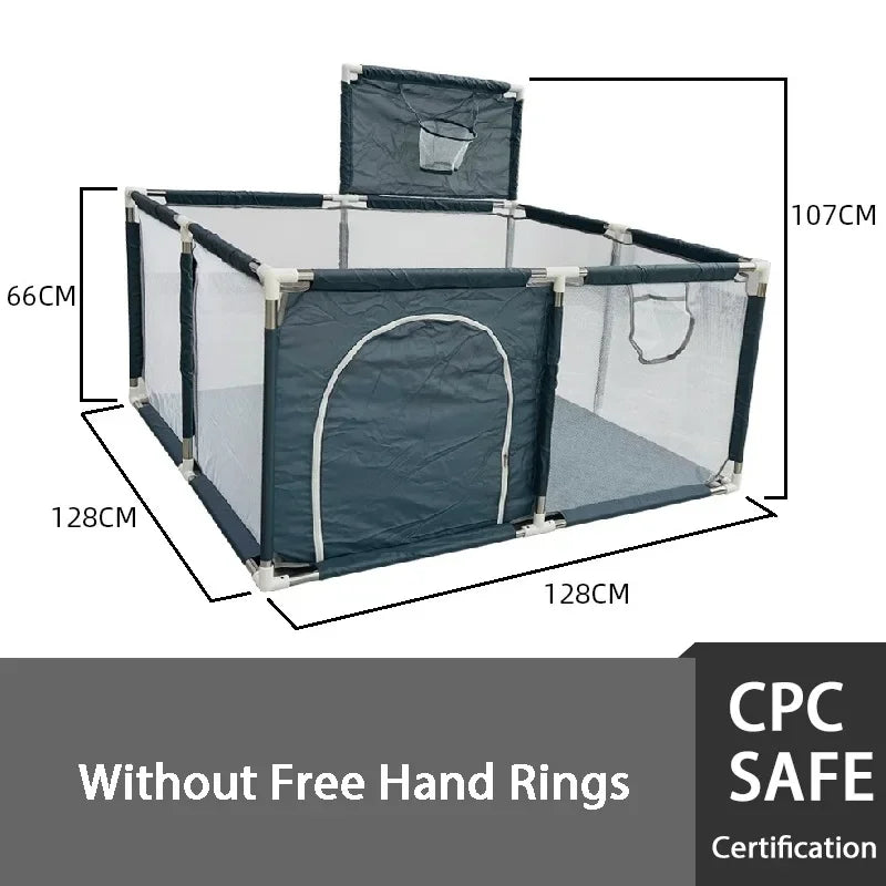 Large waterproof indoor baby playpen by Nova Mart, safety barrier fence with durable panels for secure play area.