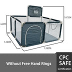 Large waterproof indoor baby playpen by Nova Mart, safety barrier fence with durable panels for secure play area.