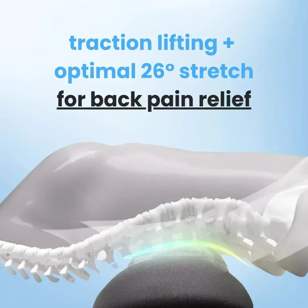 Nova Mart 3-in-1 back massager with heat and vibration, featuring ergonomic design for effective back pain relief.