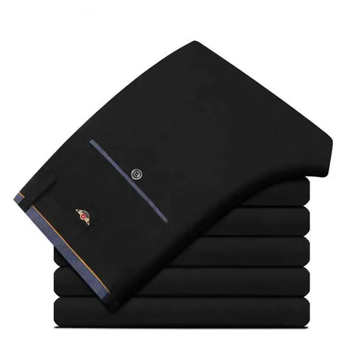 Men's Slim Fit Black Suit Pants – Formal