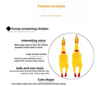 Squeaky Screaming Chicken Pet Toy Funny Molar Chew Rubber Toy Small Large DogPet Squeaker Chew Toys Funny Chicken Puppy1pcs - Image 3