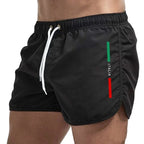 Men's Italy summer casual board shorts by Nova Mart with vibrant print, lightweight fabric, and comfortable fit for beach or casual wear.