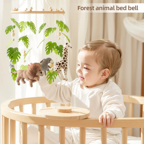 Wooden Wind Chime Baby Crib Mobile – Musical 14cm