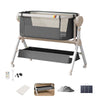 Nova Mart automatic rocking baby bassinet with built-in music and lights, designed for newborns and infants.