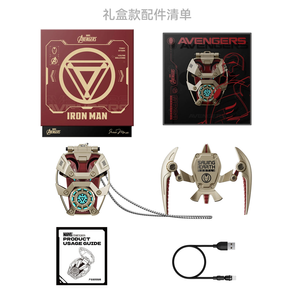 Marvel Iron Man ANC TWS earbuds by Nova Mart with 13mm drivers, active noise cancellation, and 15-hour battery life.