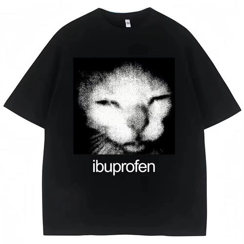 Cat Meme Oversized T-Shirt – Vintage