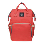 Large capacity Lequeen mummy diaper bag backpack by Nova Mart with multiple compartments, ideal for travel and baby essentials.
