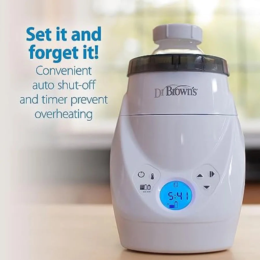 Natural Flow MilkSPA breastmilk and bottle warmer with Dr. Brown’s deluxe electric sterilizer for baby bottles, by Nova Mart.