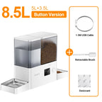 ROJECO 2In1 Automatic Pet Feeder Gravity Water Fountain 8.5L Button Version Auto Cat Kibble Dispenser with Water Refill Drinker - Image 20