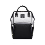 Large capacity Lequeen mummy diaper bag backpack by Nova Mart, featuring multiple compartments for travel and baby essentials.