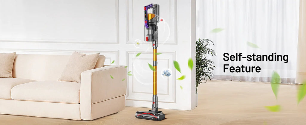 Kissof S17 Pro cordless vacuum cleaner by Nova Mart with 550W power, 55Kpa suction, and 60-minute runtime.
