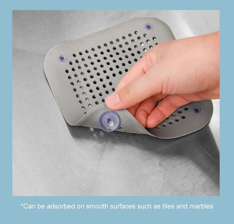 Silicone Sink Strainer, Shower Drain Plug Hair Catcher, Bathtub Kitchen Sink Filter Screen Bathroom Accessories - Image 11