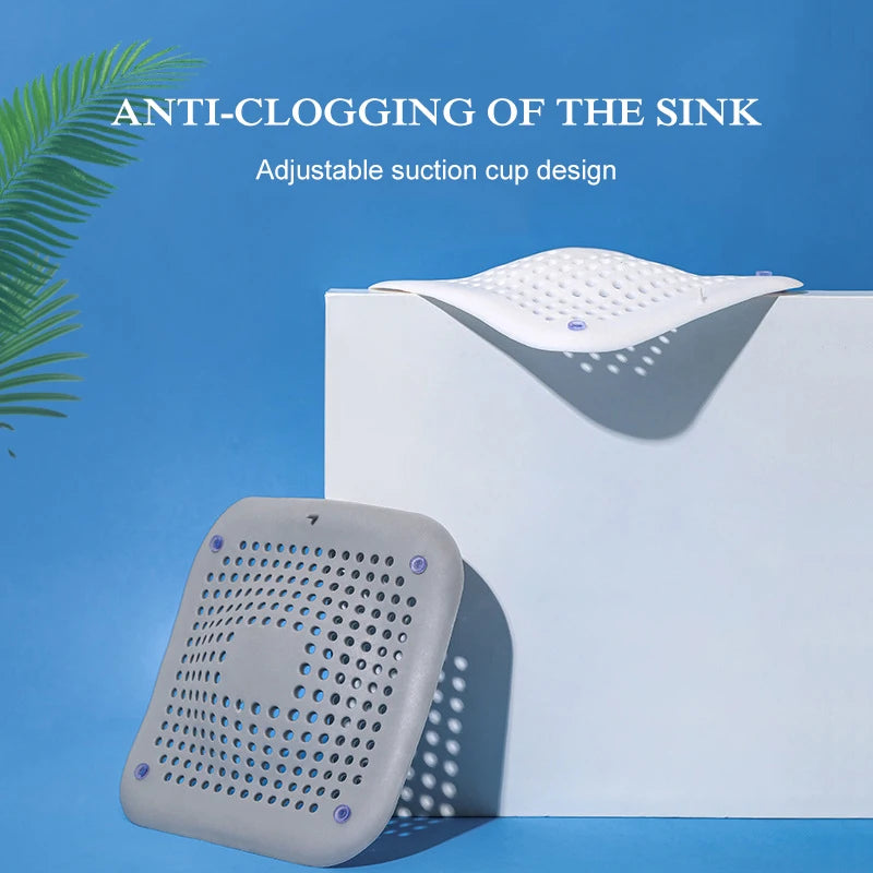 Silicone Sink Strainer, Shower Drain Plug Hair Catcher, Bathtub Kitchen Sink Filter Screen Bathroom Accessories - Image 7