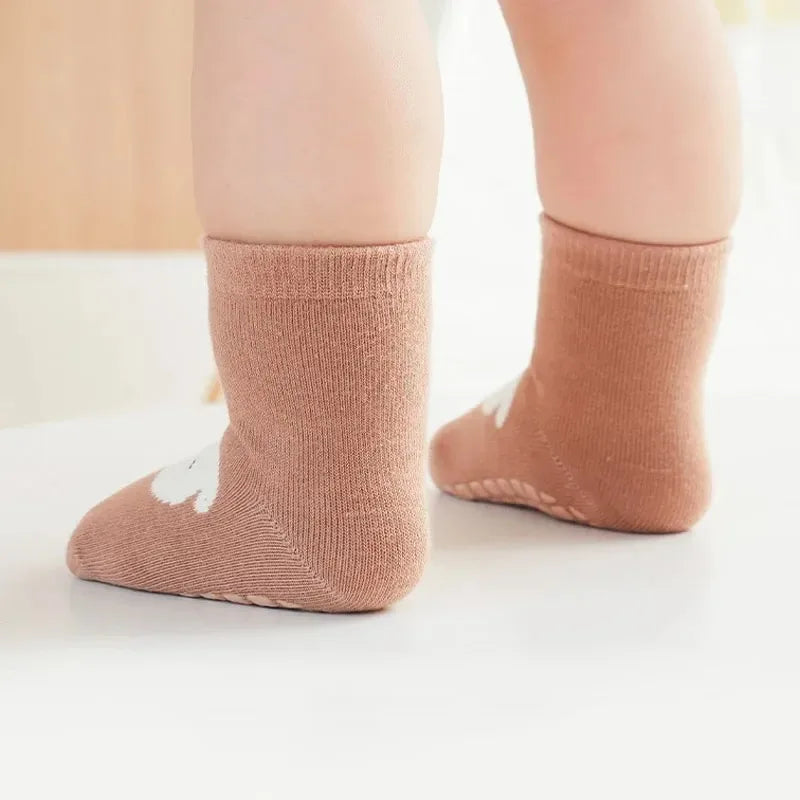Homefish 6 Pairs Kids Non-Slip Socks – Cute Cartoon M L - Image 7