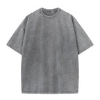 Men's oversized vintage washed cotton T-shirt by Nova Mart, showcasing a relaxed fit and streetwear style.