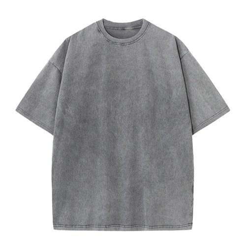 Men's Heavy Cotton Oversized T-Shirt – Vintage Washed Finish
