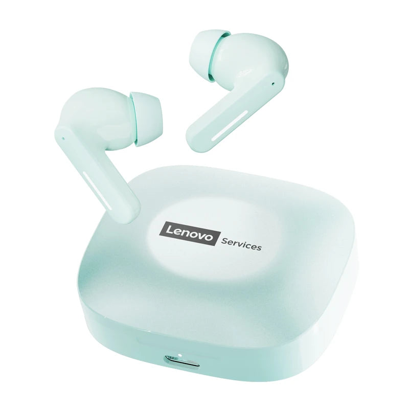 Lenovo LE209 ANC earbuds with HiFi 12mm drivers and 30-hour battery, shown in black with in-ear design and wireless connectivity
