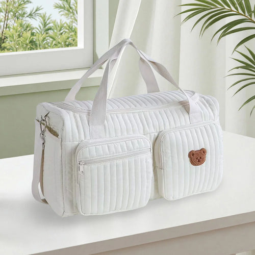 Quilted Baby Diaper Bag – Large Capacity
