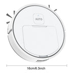 Nova Mart 3-in-1 robotic vacuum cleaner with mop and sweep function, featuring 1000Pa suction power on a hardwood floor.