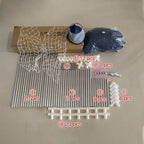 Baby playpen by Nova Mart with steel pipes and a ball box, featuring a safe, spacious play area for infants.