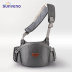 Adjustable Sunveno baby carrier by Nova Mart with one shoulder strap, designed for comfortable infant carrying.