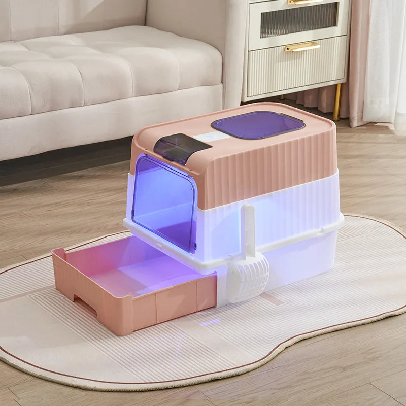 Fully Enclosed Cat Litter Box – Anti-Splash - Image 9