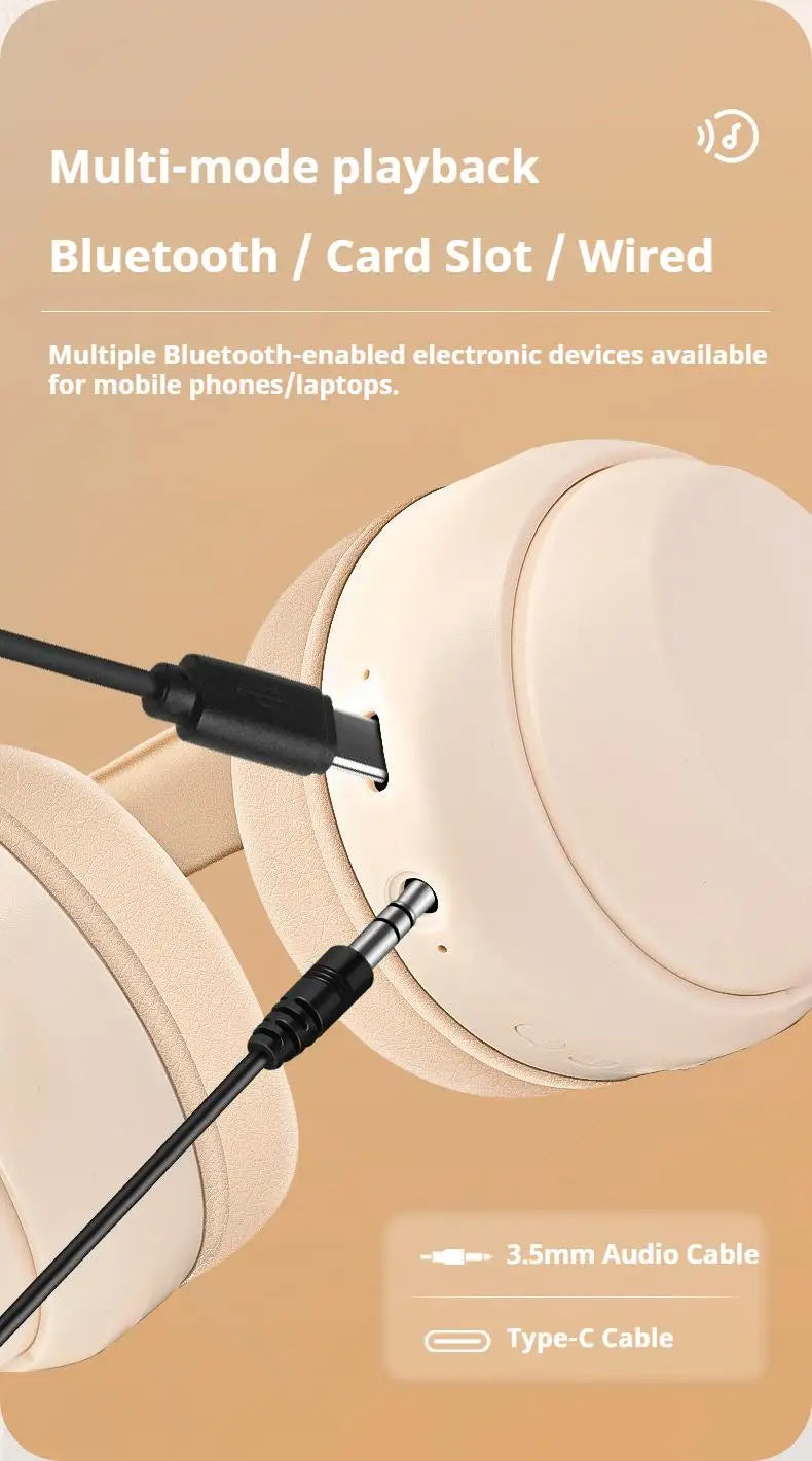 Wireless gaming headphones by Nova Mart with 360° surround sound, deep bass, HD mic, and 20-hour battery life.