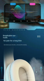 Nova Mart B39 ANC wireless headphones with stereo sound and 12-hour battery life, featuring sleek earphone design.