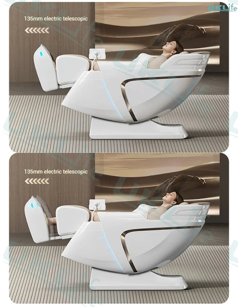 Nova Mart 4D SL-Track Zero Gravity Full Body Massage Chair with adjustable rollers and padded armrests.