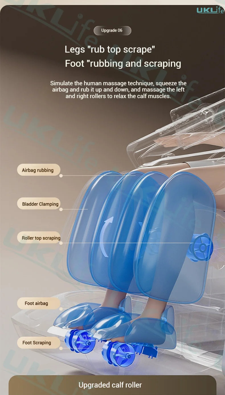 Nova Mart 4D SL-Track Zero Gravity Full Body Massage Chair showing sleek black design and ergonomic controls.