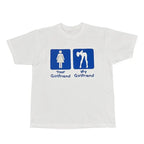 Men's oversized cotton T-shirt from Nova Mart featuring a funny meme design with the text "I Love My Girlfriend."