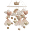 Nova Mart ballerina baby crib mobile with princess design, featuring soft plush figures for newborn nursery decoration.
